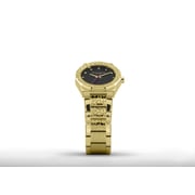 Daisy Dixon London Womens Quartz Watch Alessandra #26 Gold Bracelet With Leopard Print Links With Black Sunray Leopard Print Dial - D Dd173gm Daisy Dixon London Womens Quartz Watch Alessandra #26 Gold Bracelet With Leopard Print Links With Black Sunray Leopard Print Dial - D Dd173gm