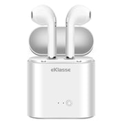 Eklasse Bluetooth Earphone With Charging Case - White
