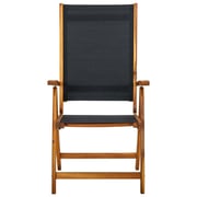 vidaXL Folding Garden Chairs 8 pcs Solid Wood Acacia and Textilene vidaXL Folding Garden Chairs 8 pcs Solid Wood Acacia and Textilene