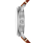 Fossil FS5328 The Commuter Three-Hand Date Light Brown Leather Watch