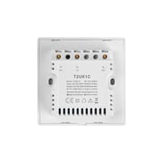 Sonoff T2UK1C-TX UK Plug 1 Gang Way WiFi Smart Touch Light Switch with Glass Panel White