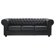 Ingles Sofa Sets 7 - Seater ( 3+2+1+1 ) in Black Color