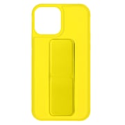Margoun case for iPhone 14 Pro Max with Hand Grip Foldable Magnetic Kickstand Wrist Strap Finger Grip Cover 6.7 inch Yellow