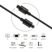 Haysenser - Fibre Optic Cable 3meter Black