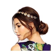 Yalice Elastic Boho Head Chain Gold Coin Headband Circle Hair Acessories For Women And Girls Yalice Elastic Boho Head Chain Gold Coin Headband Circle Hair Acessories For Women And Girls
