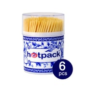 Hotpack Wooden Toothpick 400pcs x 6