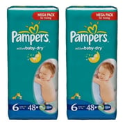 Pampers Active Baby Dry Diapers Mega Pack Size 6 15+ Kg 96 Count