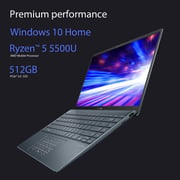 Asus Zenbook 13 UM325UA-OLED0R5W Slim Laptop – Core Ryzen 5 2.1GHz 8GB 512GB Shared Win11Home 13.3inch FHD OLED Grey English/Arabic Keyboard
