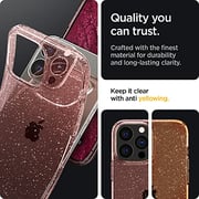 Spigen Liquid Crystal Glitter Designed For Iphone 13 Pro Case Cover - Rose Quartz