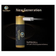 Tuttonica pack of 4 AA Rechargeable battery 1.5v through the type-c cable with 2400mWh battery capacity up tp 1200 times can recharge Tuttonica pack of 4 AA Rechargeable battery 1.5v through the type-c cable with 2400mWh battery capacity up tp 1200 times can recharge