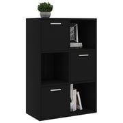 Vidaxl Storage Cabinet Black 60x29.5x90 Cm Engineered Wood Vidaxl Storage Cabinet Black 60x29.5x90 Cm Engineered Wood