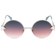 Fendi Rainbow FF 0243 TJV FF Silver Round Metal Sunglasses Fendi Rainbow FF 0243 TJV FF Silver Round Metal Sunglasses