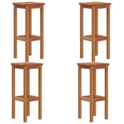 vidaXL Bar Stools 4 pcs Solid Wood Acacia vidaXL Bar Stools 4 pcs Solid Wood Acacia