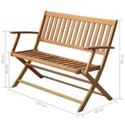 Vidaxl Garden Bench 120 Cm Solid Acacia Wood Vidaxl Garden Bench 120 Cm Solid Acacia Wood
