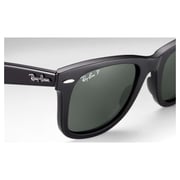 RayBan RB2140 901/58 Unisex Wayfarer Gunmetal Polarized Lens Sunglasses