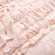 Lush Décor Belle 3 Piece Ruffled Quilt - Pink Blush - Full/Queen Quilt Set Lush Décor Belle 3 Piece Ruffled Quilt - Pink Blush - Full/Queen Quilt Set
