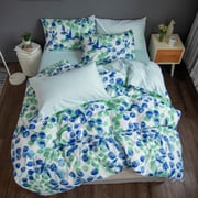 Deals For Less Luna Home Queen/double Size 6 Pcs ( Duvet Cover 200x230 Cm, Bedsheet 230x250 Cm, 4 Pillow Covers 50x75 Cm)bedding Set, Leaves Design Sea Green Color Deals For Less Luna Home Queen/double Size 6 Pcs ( Duvet Cover 200x230 Cm, Bedsheet 230x250 Cm, 4 Pillow Covers 50x75 Cm)bedding Set, Leaves Design Sea Green Color