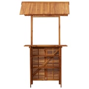 Vidaxl Outdoor Bar Table With Rooftop 122x106x217 Cm Solid Acacia Wood Vidaxl Outdoor Bar Table With Rooftop 122x106x217 Cm Solid Acacia Wood