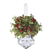 Ganz Kissing Krystal Acrylic Christmas Mistletoe Ornament With Hanger