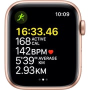 Apple Watch SE GPS+Cellular 40mm Gold Aluminium Case Starlight Sport Band - Regular