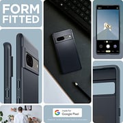Spigen Thin Fit designed for Google Pixel 7 case cover - Metal Slate Spigen Thin Fit designed for Google Pixel 7 case cover - Metal Slate