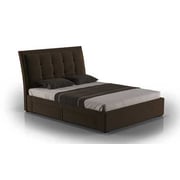 Four-Drawer Storage Bed Queen without Mattress Brown