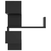 Vidaxl Wall Corner Shelf Black 40x40x50 Cm Chipboard Vidaxl Wall Corner Shelf Black 40x40x50 Cm Chipboard