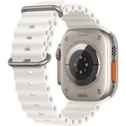 Apple Watch Ultra GPS + Cellular, 49mm Titanium Case with White Ocean Band Apple Watch Ultra GPS + Cellular, 49mm Titanium Case with White Ocean Band