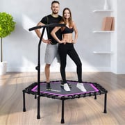 ULTIMAX Hexagonal Trampoline, with Handle Fitness Body Exercise Home Cardio Exercise, for Adults Kids Body Fitness Training Workouts-size 48 Inch ULTIMAX Hexagonal Trampoline, with Handle Fitness Body Exercise Home Cardio Exercise, for Adults Kids Body Fitness Training Workouts-size 48 Inch
