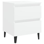 Vidaxl Bed Cabinets 2 Pcs White 40x35x50 Cm Chipboard Vidaxl Bed Cabinets 2 Pcs White 40x35x50 Cm Chipboard