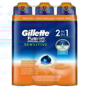 Gillette Fusion ProGlide 2-in-1 Shave Gel Ocean Breeze (6 oz 3 pk.) ES Gillette Fusion ProGlide 2-in-1 Shave Gel Ocean Breeze (6 oz 3 pk.) ES