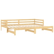 Vidaxl Pull-out Day Bed Solid Pinewood 2x Vidaxl Pull-out Day Bed Solid Pinewood 2x