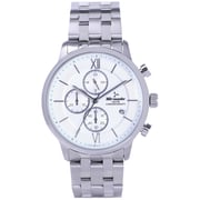 TORNADO Men's Chronograph Silver Dial Watch - T6106-SBSS TORNADO Men's Chronograph Silver Dial Watch - T6106-SBSS