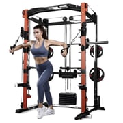Miracle Fitness Heavy Duty Smith Machine with Cable Crossover Miracle Fitness Heavy Duty Smith Machine with Cable Crossover