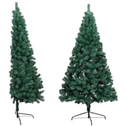 vidaXL Artificial Half Christmas Tree with Stand Green 120 cm PVC vidaXL Artificial Half Christmas Tree with Stand Green 120 cm PVC