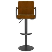 Vidaxl Bar Stools 2 Pcs Brown Velvet Vidaxl Bar Stools 2 Pcs Brown Velvet