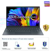 ASUS Zenbook 13 OLED Laptop - 11th Gen Core i7 2.8GHz 16GB 1TB Win10 13.3inch OLED FHD Grey English/Arabic Keyboard UX325EA-OLED001T ASUS Zenbook 13 OLED Laptop - 11th Gen Core i7 2.8GHz 16GB 1TB Win10 13.3inch OLED FHD Grey English/Arabic Keyboard UX325EA-OLED001T