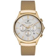 BEVERLY HILLS POLO CLUB Men's Multi Function Silver Sunray Dial Watch - BP3233X.130 BEVERLY HILLS POLO CLUB Men's Multi Function Silver Sunray Dial Watch - BP3233X.130