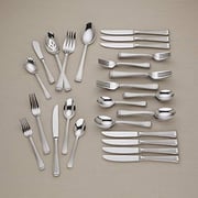 Lenox 45-Piece Gorham Column Frosted, Silver Lenox 45-Piece Gorham Column Frosted, Silver