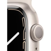 Apple Watch Series 7 GPS, 41mm Starlight Aluminium Case with Starlight Sport Band