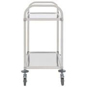 vidaXL 2-Tier Kitchen Trolley 96.5x55x90 cm Stainless Steel vidaXL 2-Tier Kitchen Trolley 96.5x55x90 cm Stainless Steel