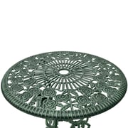 Vidaxl 3 Piece Bistro Set Cast Aluminium Green Vidaxl 3 Piece Bistro Set Cast Aluminium Green
