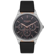 Lee Cooper Women's Multi-function Black Dial Watch - Lc07204.151