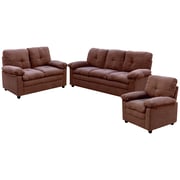 Comfy 3+2+1 Sofa Set - Dark Brown