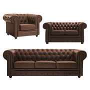 Asghar Furniture - Deluxe Prime Sofa - Brown, Three Seater Asghar Furniture - Deluxe Prime Sofa - Brown, Three Seater