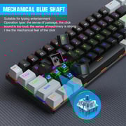 HXSJ V800 68 Keys Type-c Wired Cool Backlight Mechanical Keyboard (Blue Shaft) HXSJ V800 68 Keys Type-c Wired Cool Backlight Mechanical Keyboard (Blue Shaft)