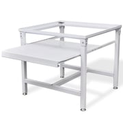 vidaXL Washing Machine Pedestal with Pull-Out Shelf White vidaXL Washing Machine Pedestal with Pull-Out Shelf White