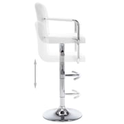 Vidaxl Bar Stools 2 Pcs White Faux Leather Vidaxl Bar Stools 2 Pcs White Faux Leather