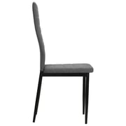 vidaXL Dining Chairs 4 pcs Light Grey Fabric vidaXL Dining Chairs 4 pcs Light Grey Fabric