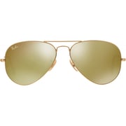 RayBan RB3025-112/93-58 Aviator Stainless Steel Gold Unisex Sunglasses